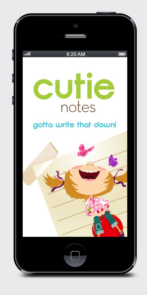 Cutie Notes – new baby book app design